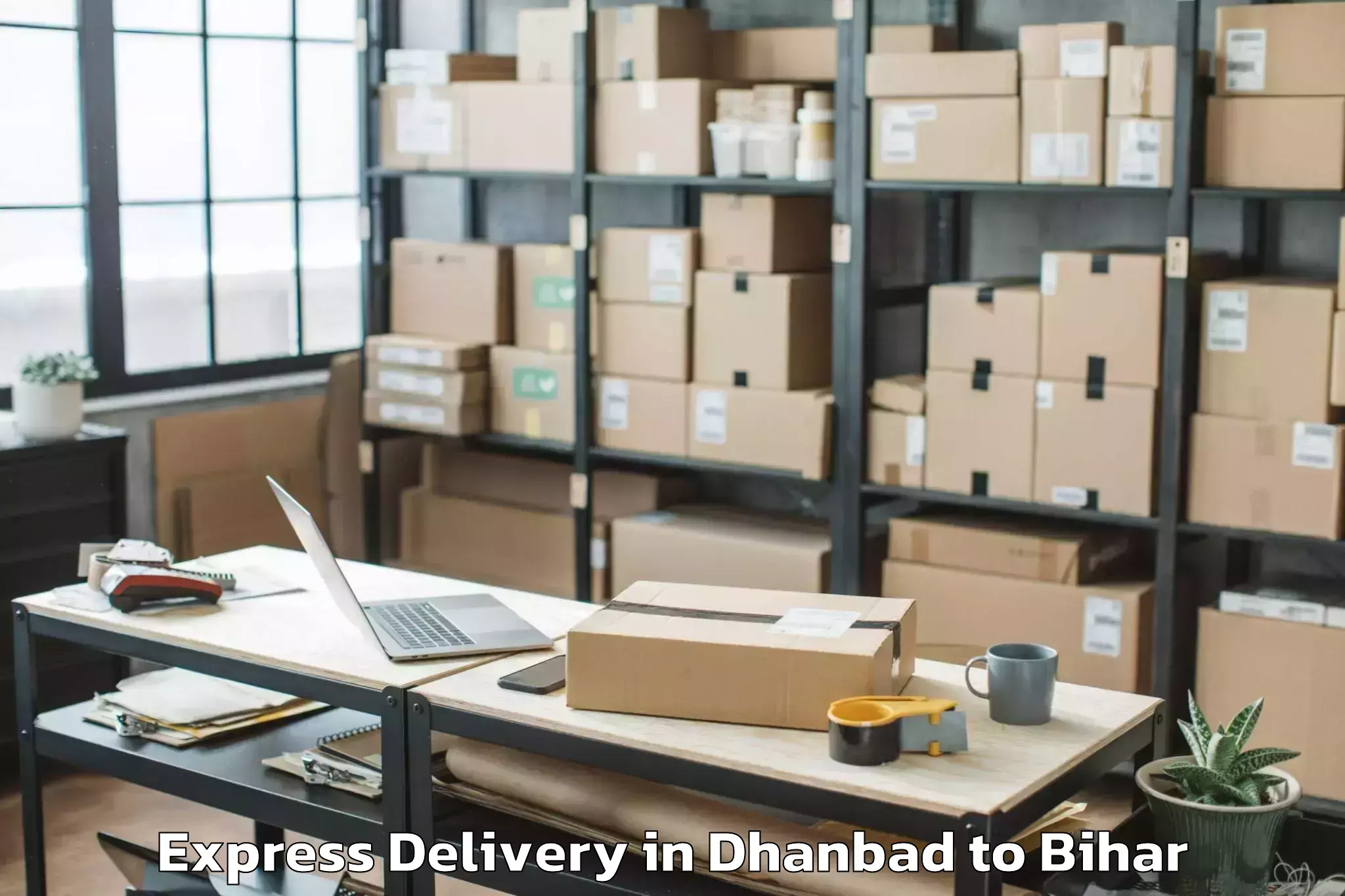 Easy Dhanbad to Bithan Express Delivery Booking